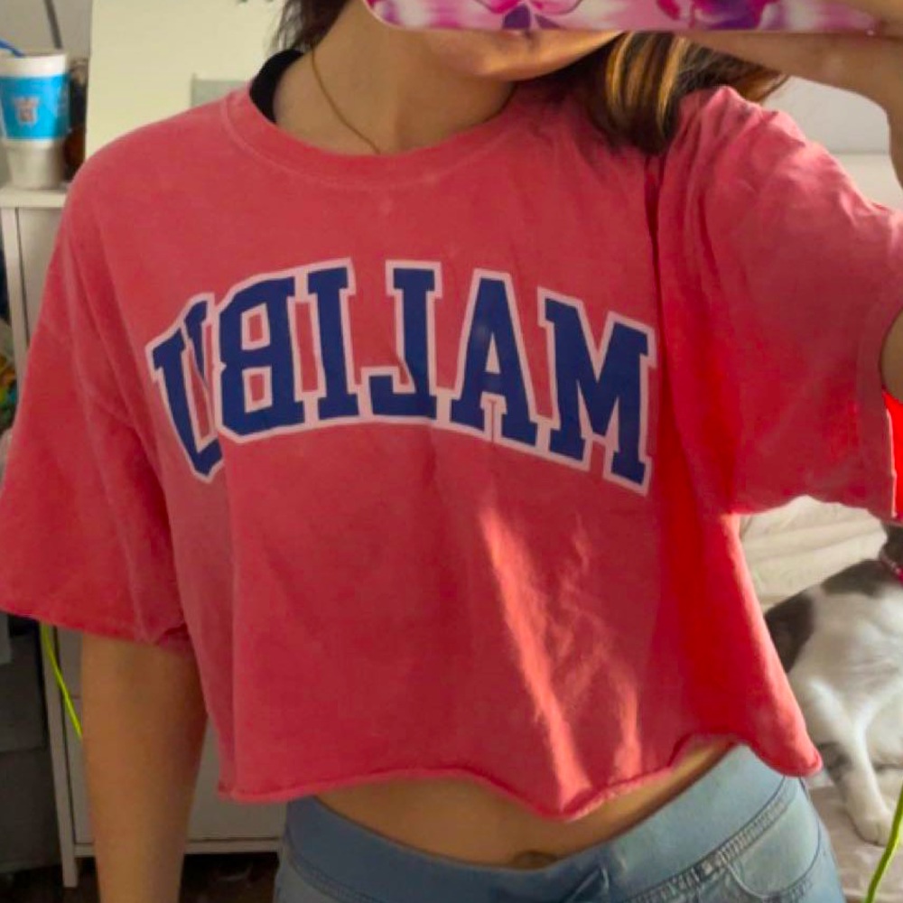 Pink Malibu Crop top!